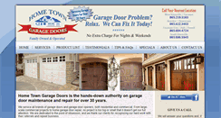 Desktop Screenshot of hometowngaragedoorsofknoxville.com
