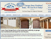 Tablet Screenshot of hometowngaragedoorsofknoxville.com